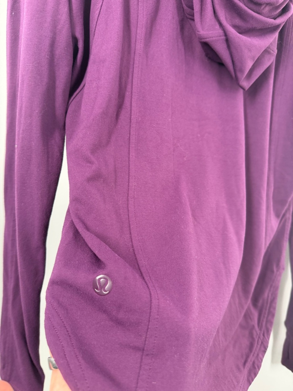 Lululemon Deep Purple Hooded Long Sleeve Top - Picture 6 of 7